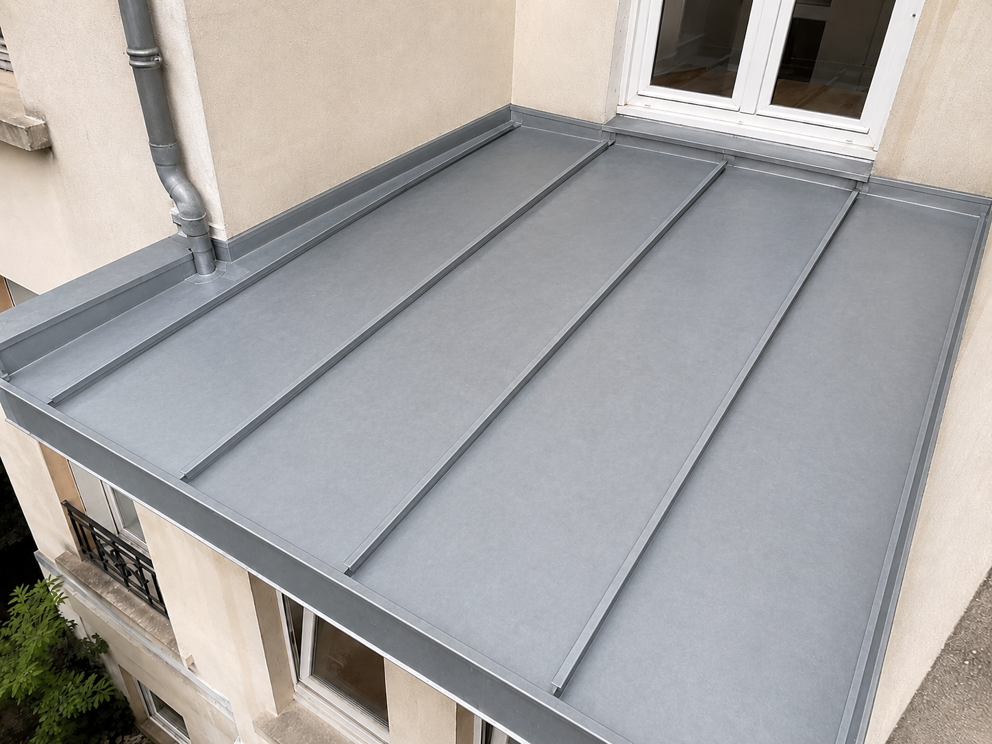 Étanchéité de terrasse zinc neuve à Ancenis — finition propre